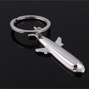 Elongated Airplane Key Chain
